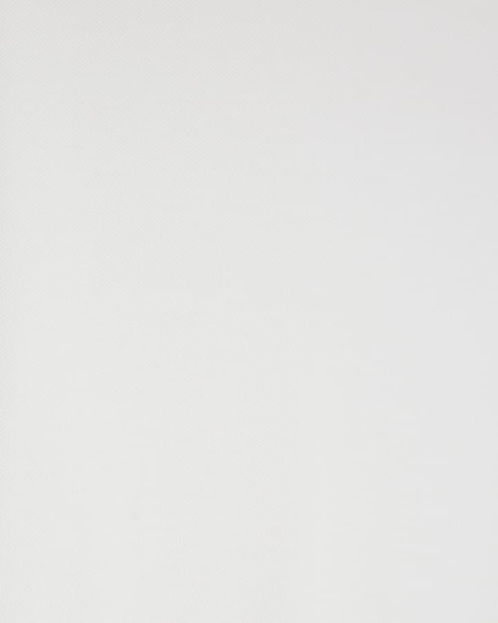 White Muscle Fit Pique T-Shirt