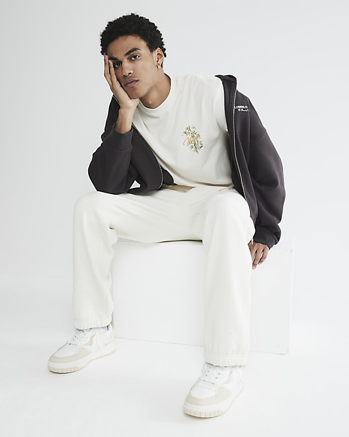 Beige Japanese Naha Crane Joggers