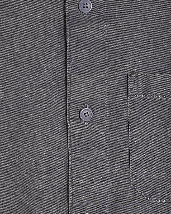 Blue Relaxed Fit Long Sleeve Shirt