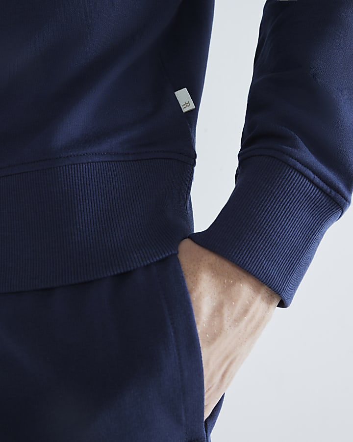 Navy Slim Fit Sweatshirt