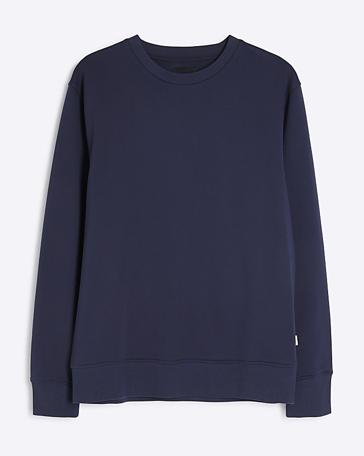 Navy Slim Fit Sweatshirt