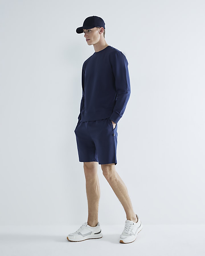 Navy Slim Fit Sweatshirt