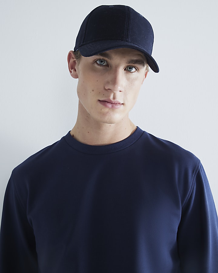 Navy Slim Fit Sweatshirt