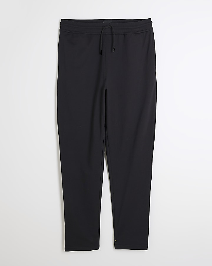 Black Slim Fit Open Hem Joggers