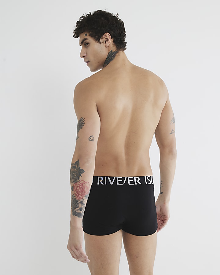 Black 10 Pack Multi Metallic RI Logo Boxers