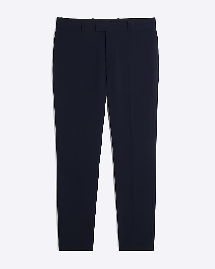 Navy Skinny Fit Suit Trousers