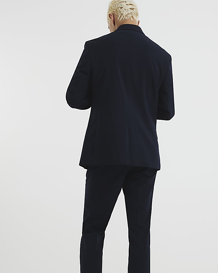 Navy Skinny Fit Suit Jacket