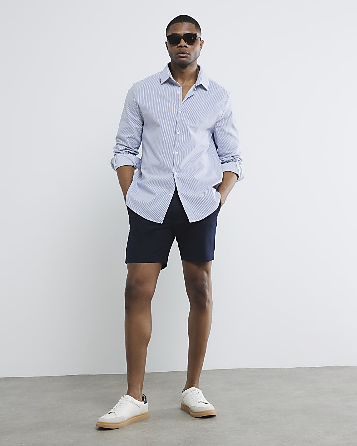 Navy Chino Shorts