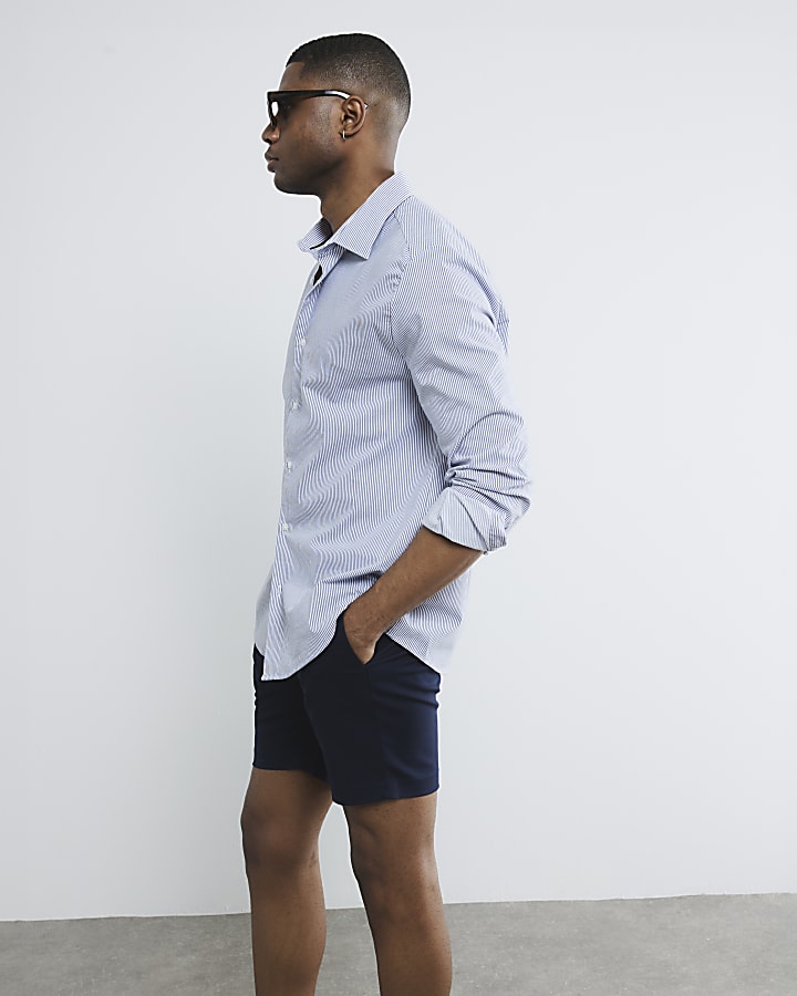 Navy Chino Shorts