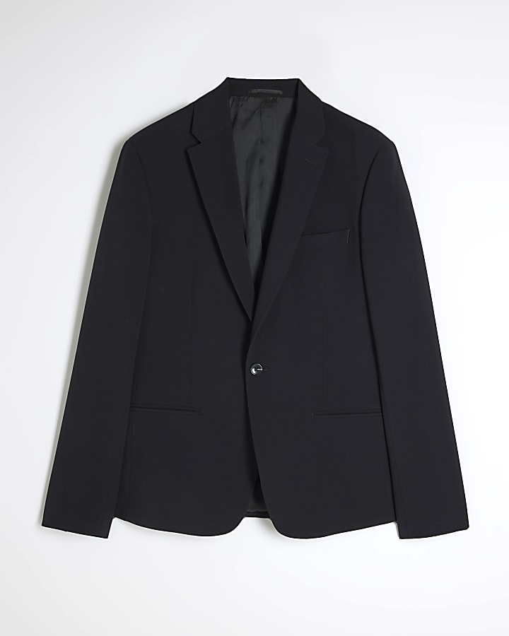 Black Skinny Fit Suit Jacket