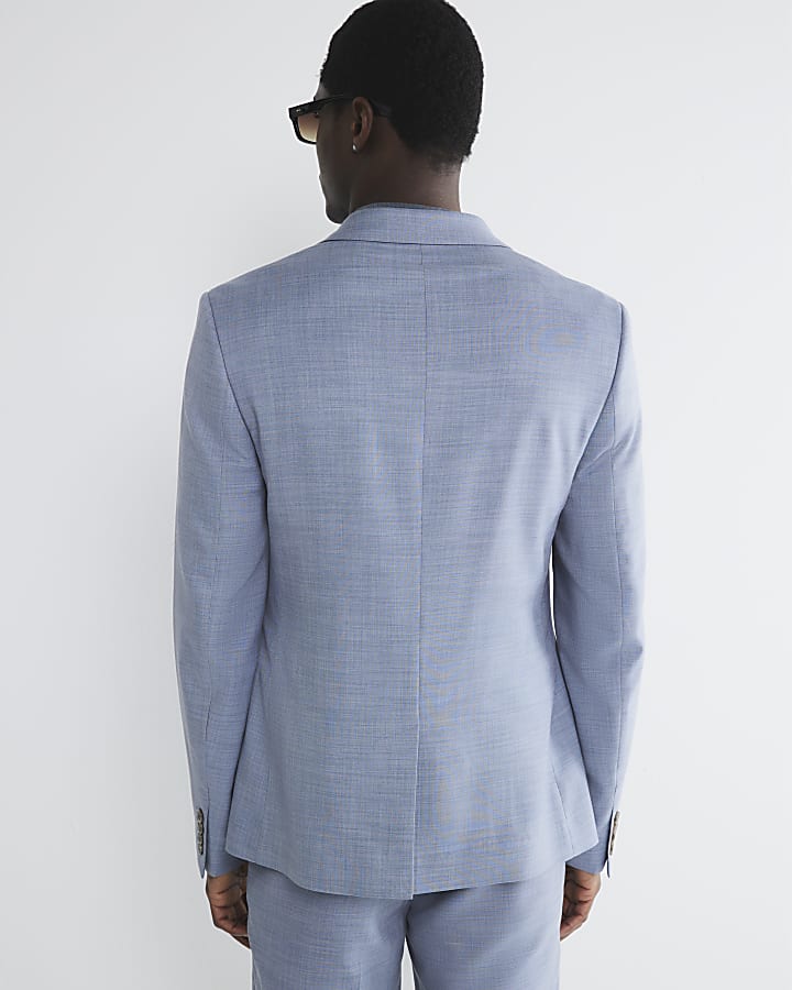 Blue Skinny Fit Suit Jacket