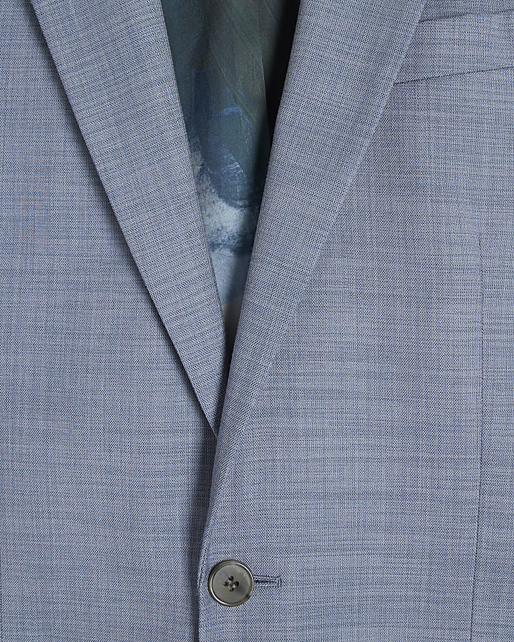 Blue Skinny Fit Suit Jacket