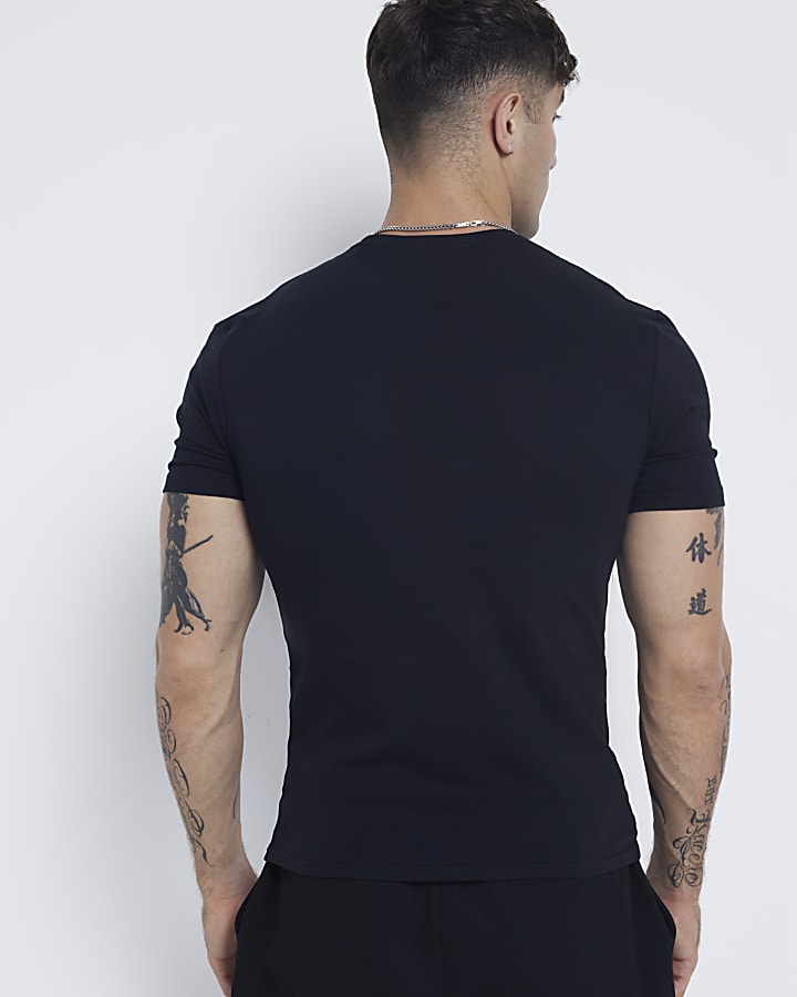 Black Muscle Fit T-Shirt