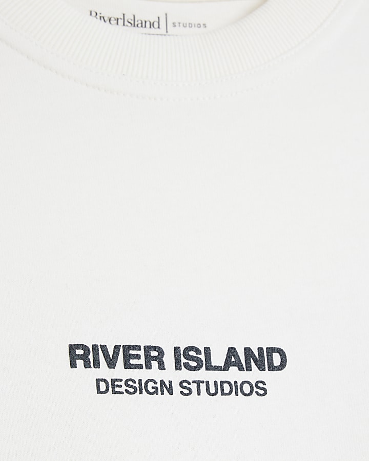 Beige Regular Fit RI Studio Graphic T-Shirt