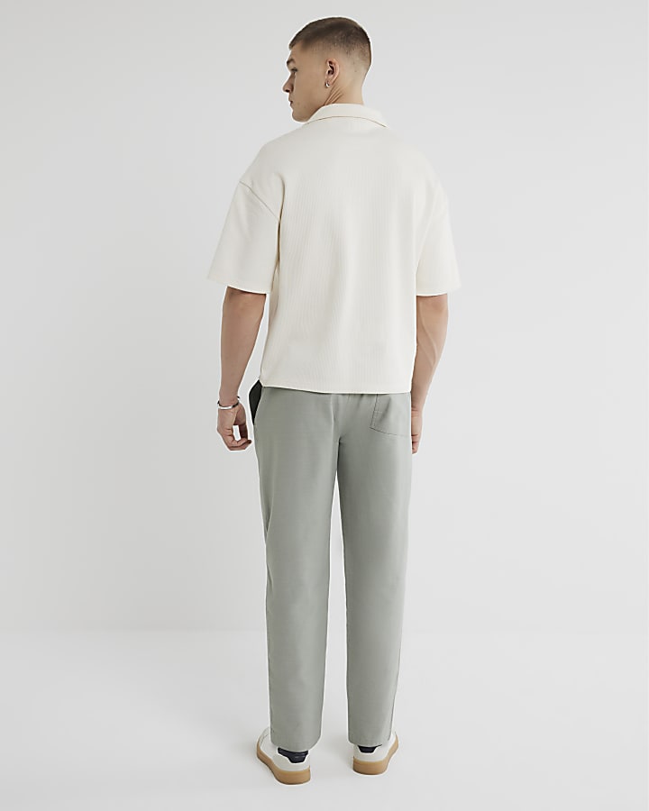 Grey Pull On Trousers