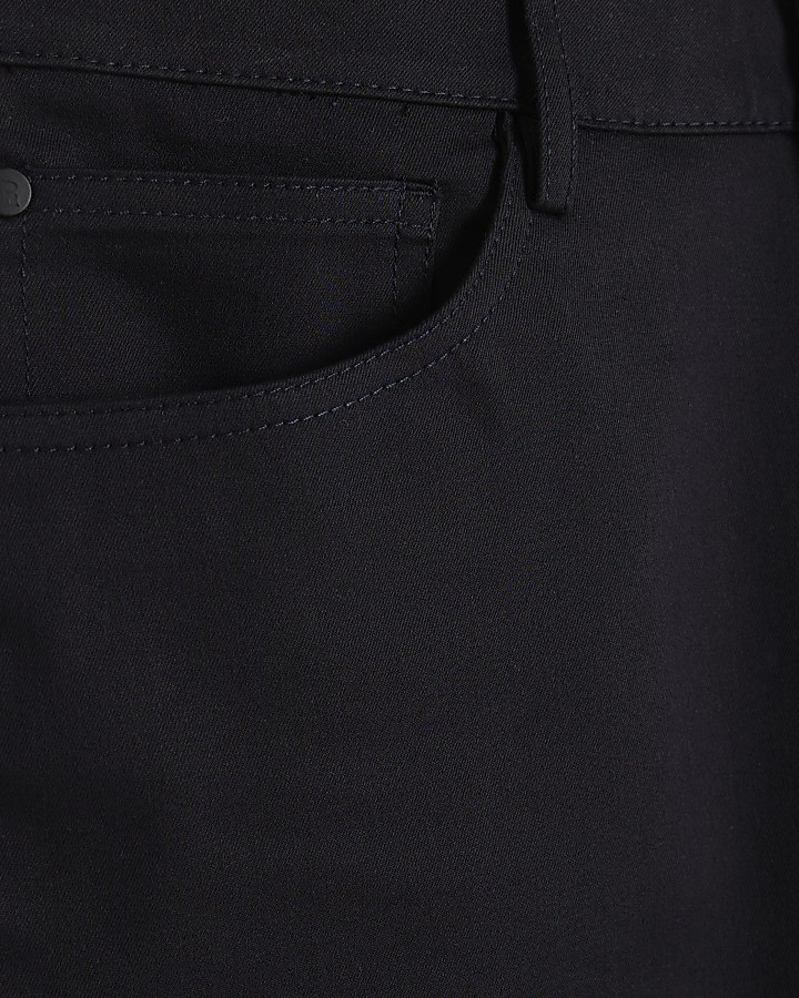 Black Skinny Fit Smart Trousers