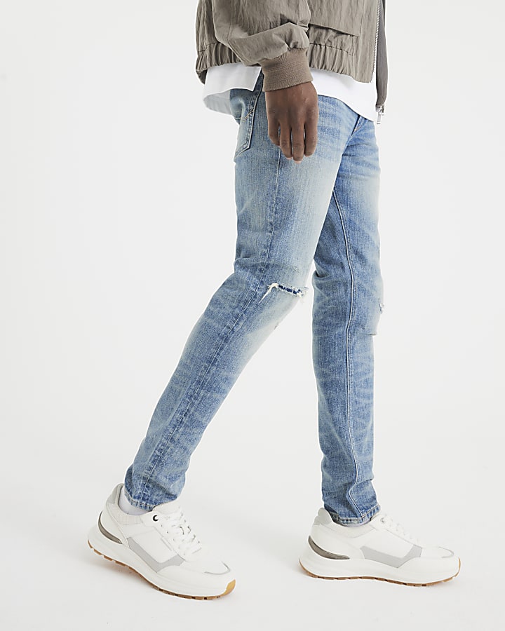 Blue Denim Skinny Fit Jeans