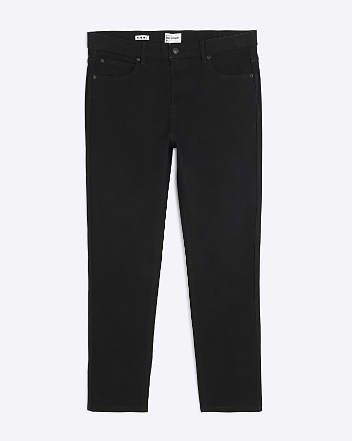 Black Tapered fit Jeans