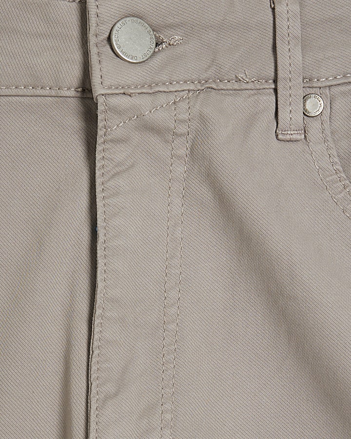 Grey Skinny Fit Chino Trousers