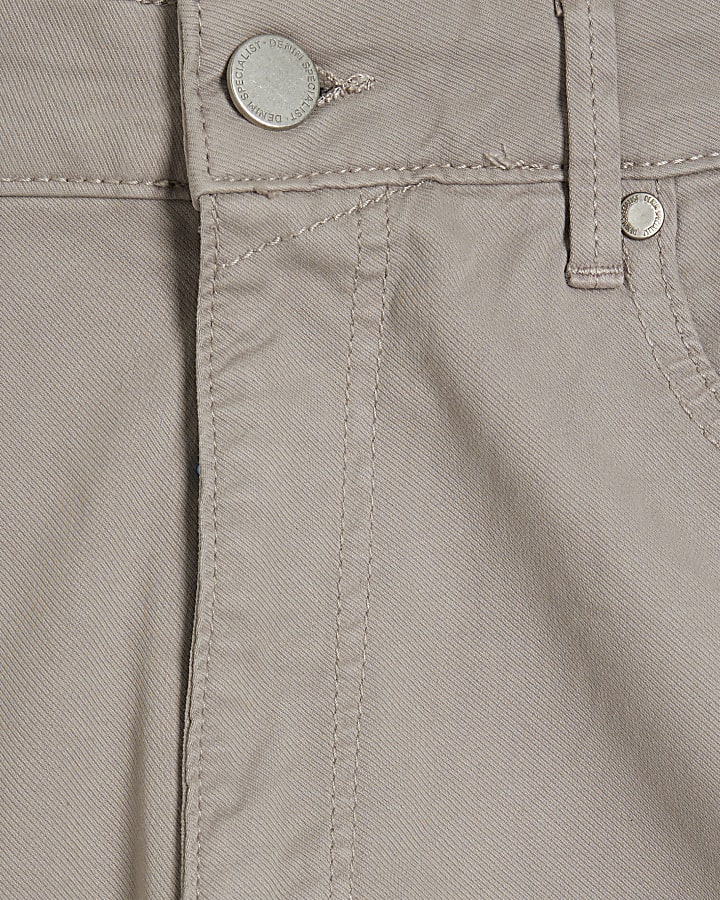 Grey Skinny Fit Chino Trousers