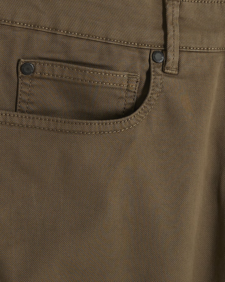 Brown Skinny Fit Chino Trousers