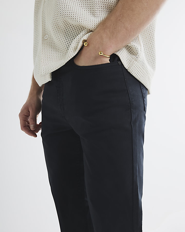 Black Skinny Fit Trousers