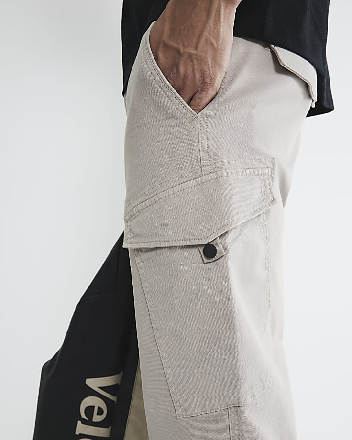 Grey Cargo Trousers