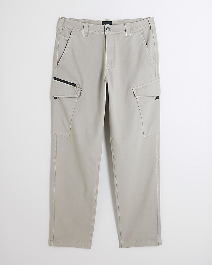 Grey Cargo Trousers