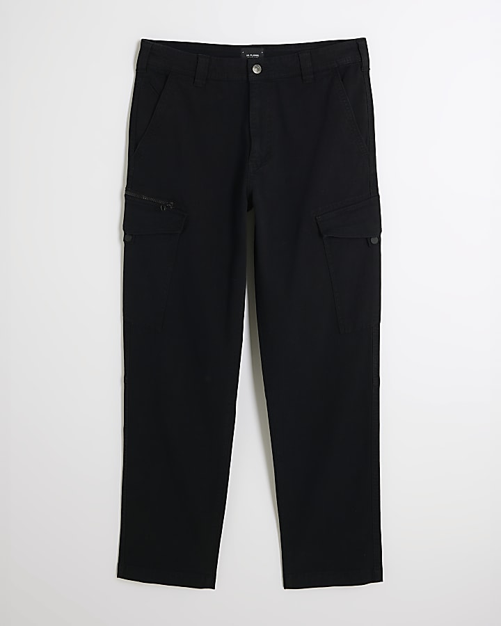 Black Cargo Trousers