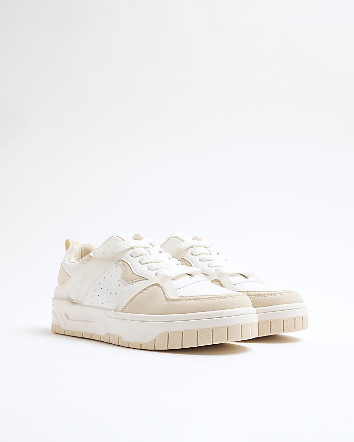 Beige Chunky Trainers