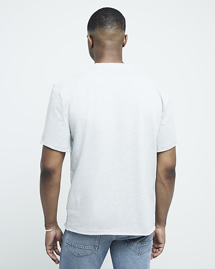 Grey Regular fit Pocket T-shirt