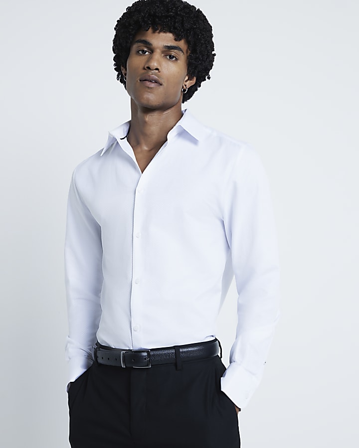 White Premium Slim Fit Shirt