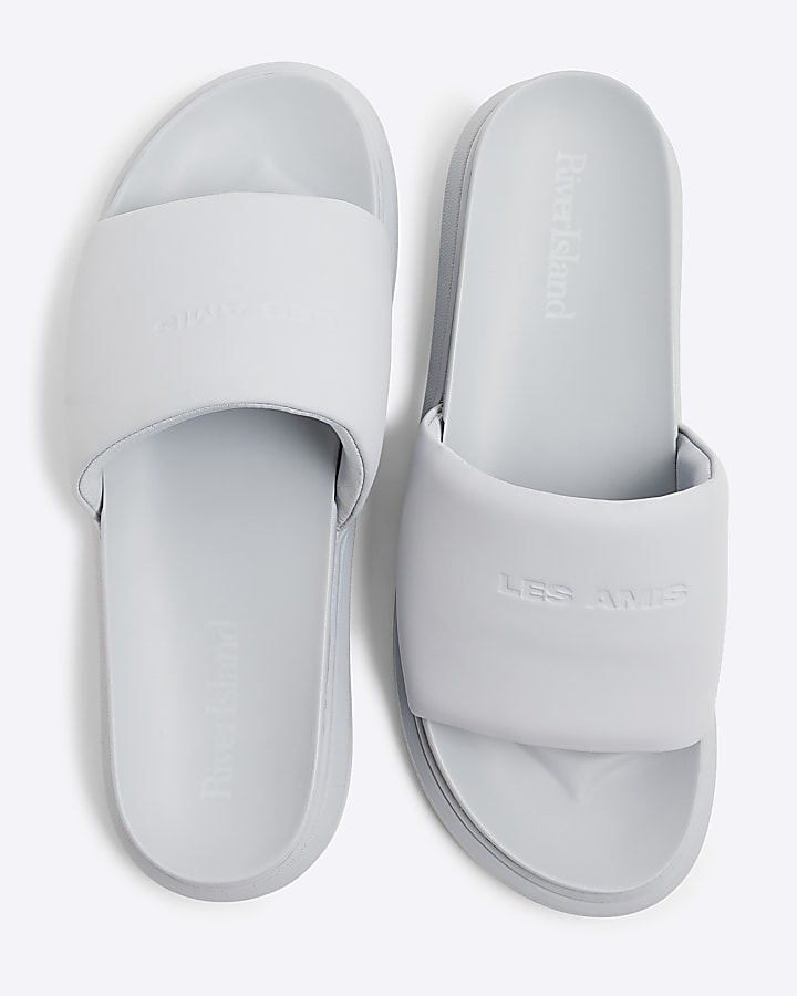 Grey Padded Sliders