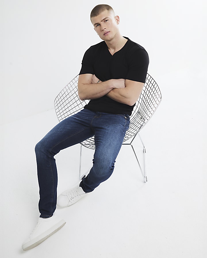 Dark Blue Skinny Fit Jeans