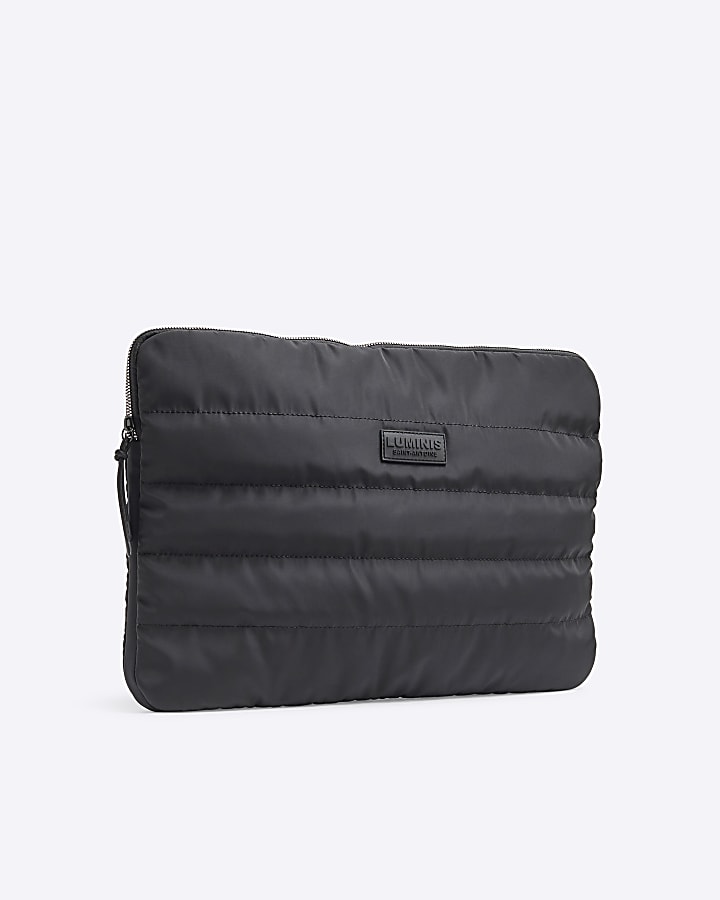 Black Quilted Luminis Laptop Case