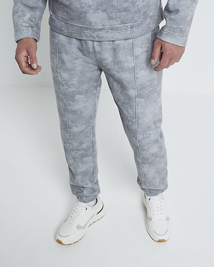 Khaki Relaxed Fit Cuffed Camo Print Joggers