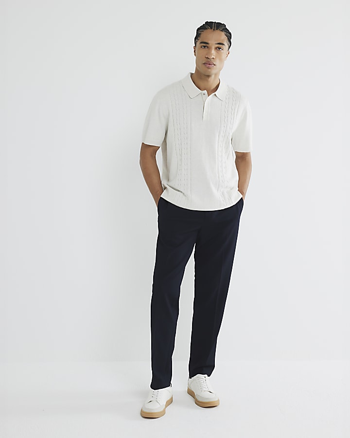 Navy Smart Trousers