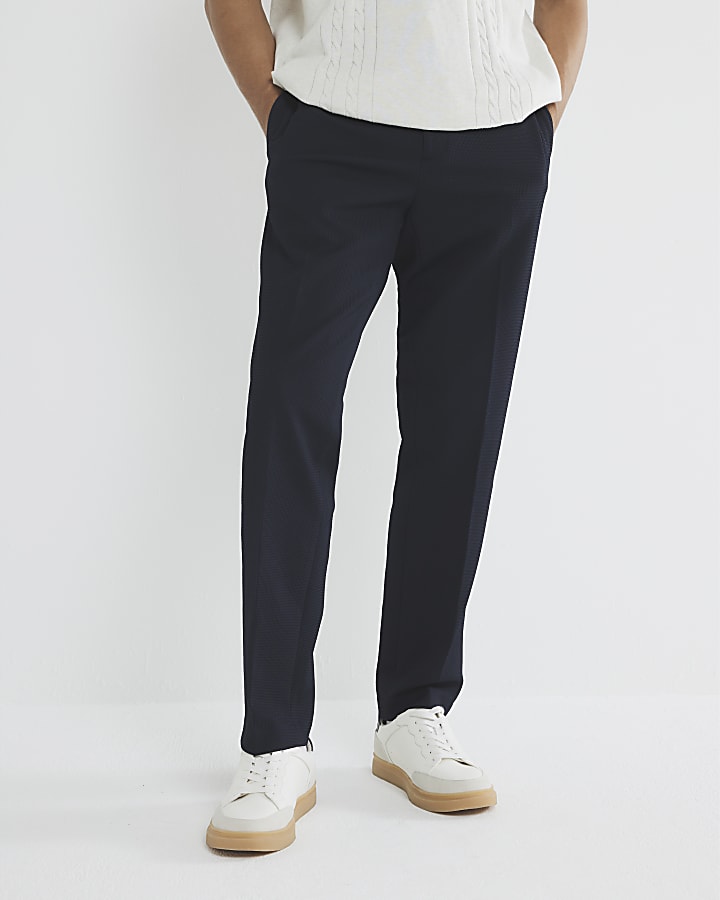 Navy Smart Trousers