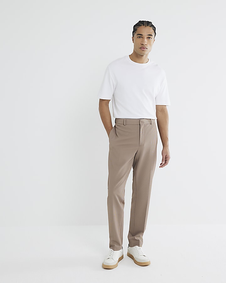 Beige Smart Trousers