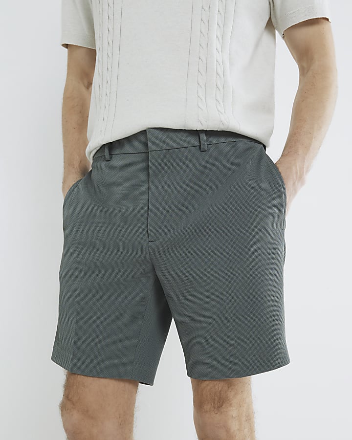 Green Waffle Shorts