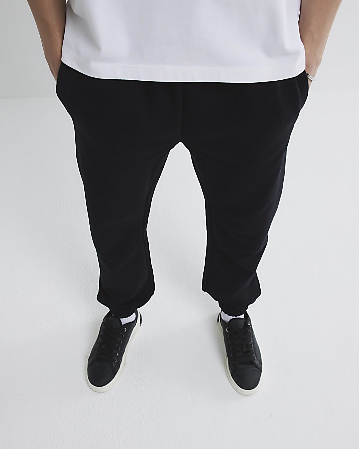 Black Regular Fit Joggers Mixed Pack Of 2