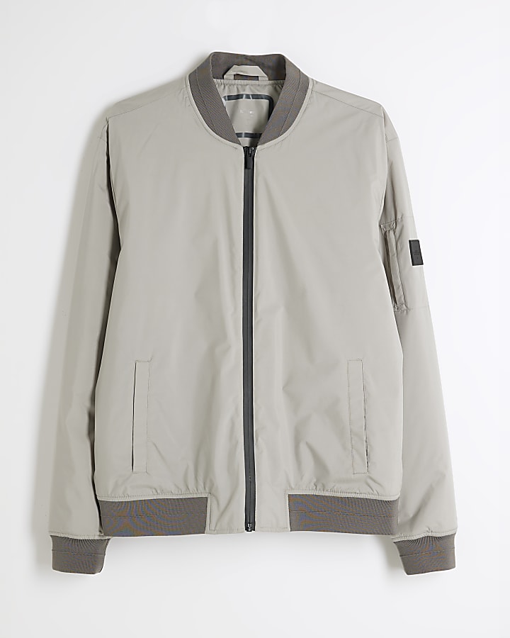 Grey Bomber Jacket