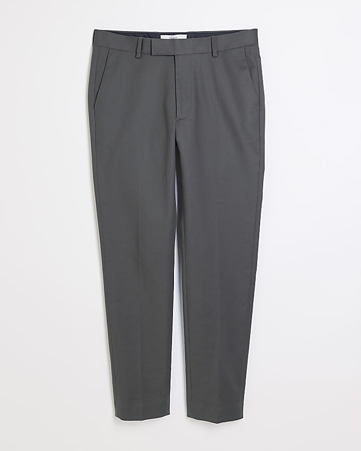 Grey Skinny Fit Chino Trousers