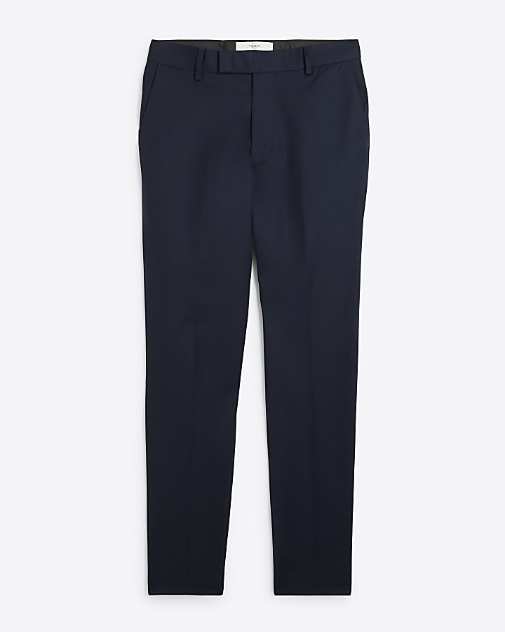 Navy Skinny Fit Chino Trousers