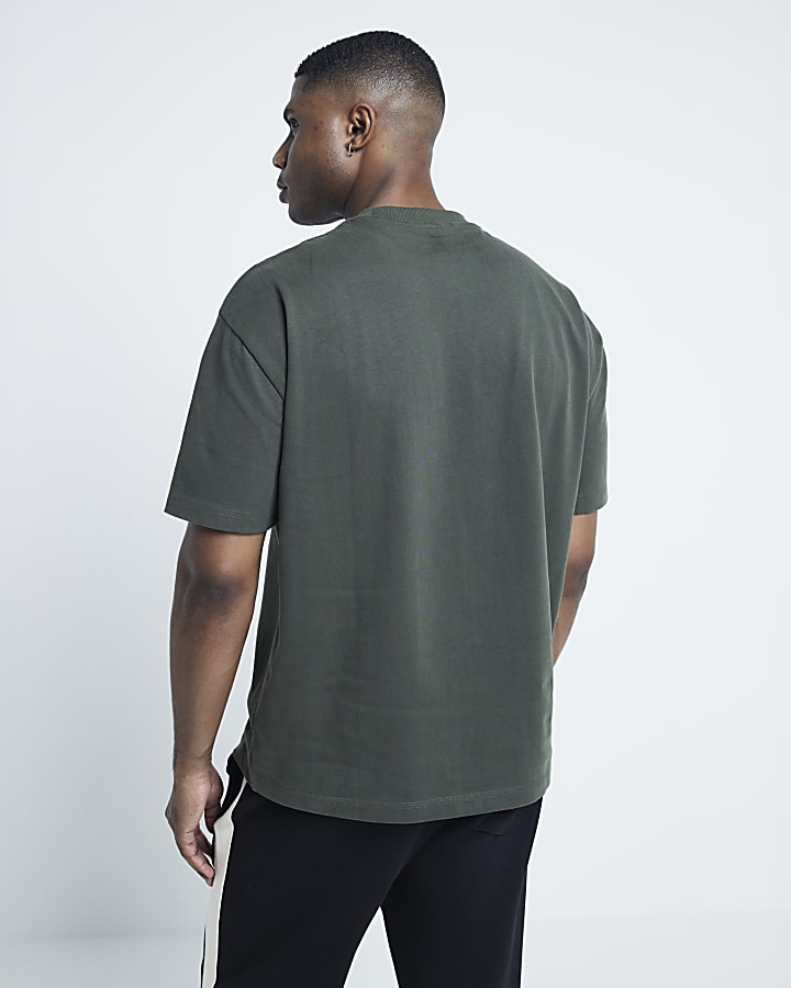 Khaki Short Sleeve Oversized T-Shirt