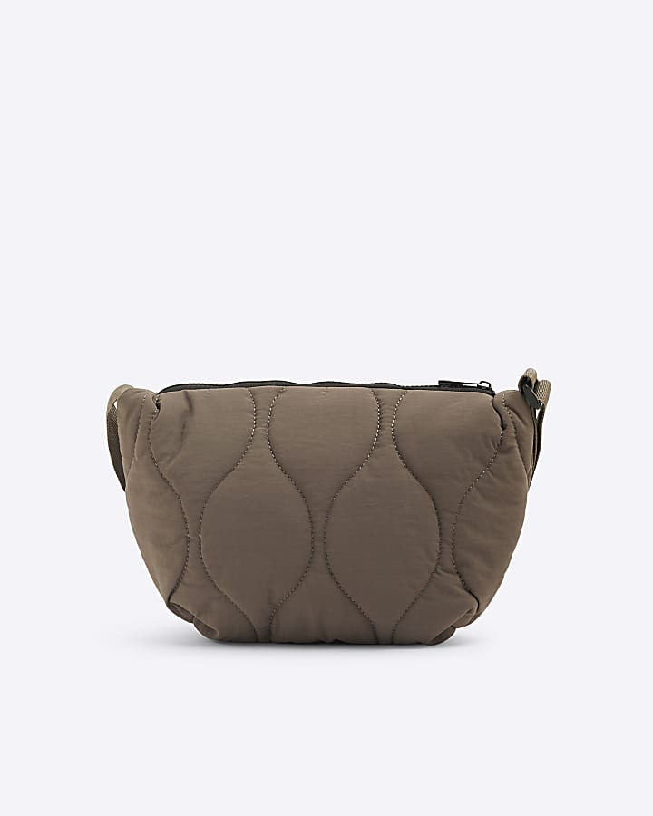 Beige Quilted Luminis Sling Cross Body Bag