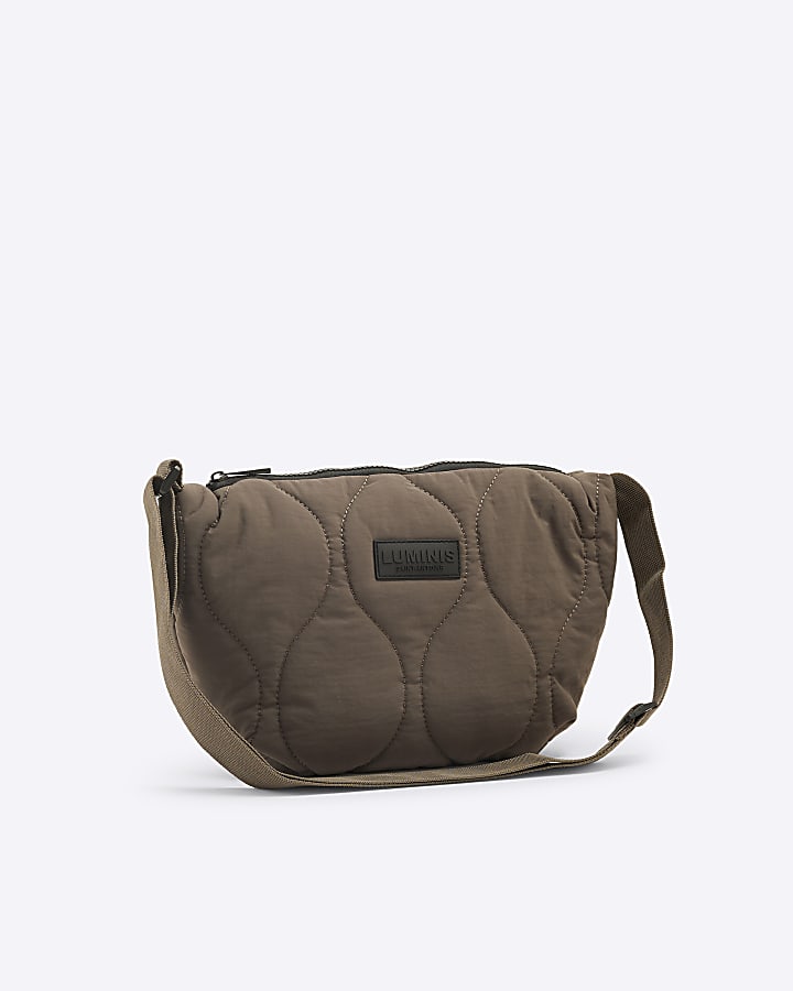Beige Quilted Luminis Sling Cross Body Bag