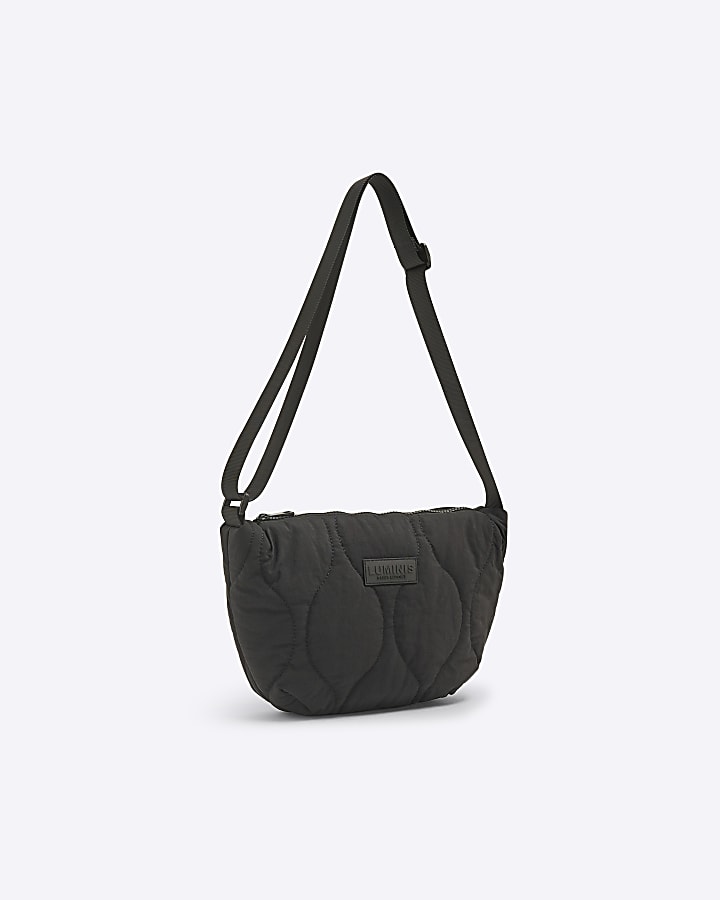 Black Quilted Luminis Cross Body Bag