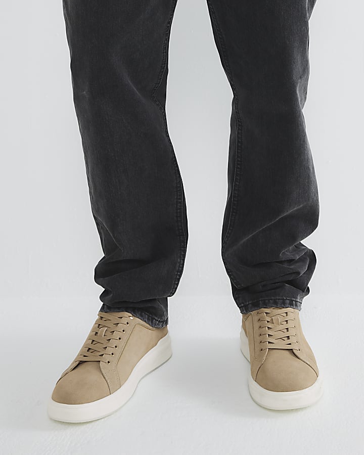 Stone Suede Chunky Trainers