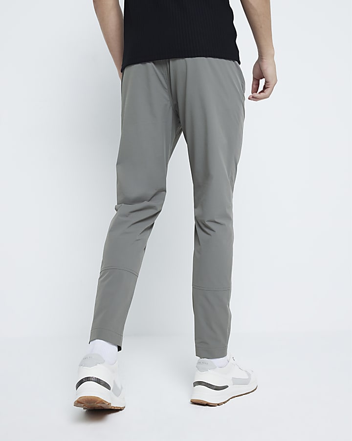 Grey Skinny Fit Pull On Trousers